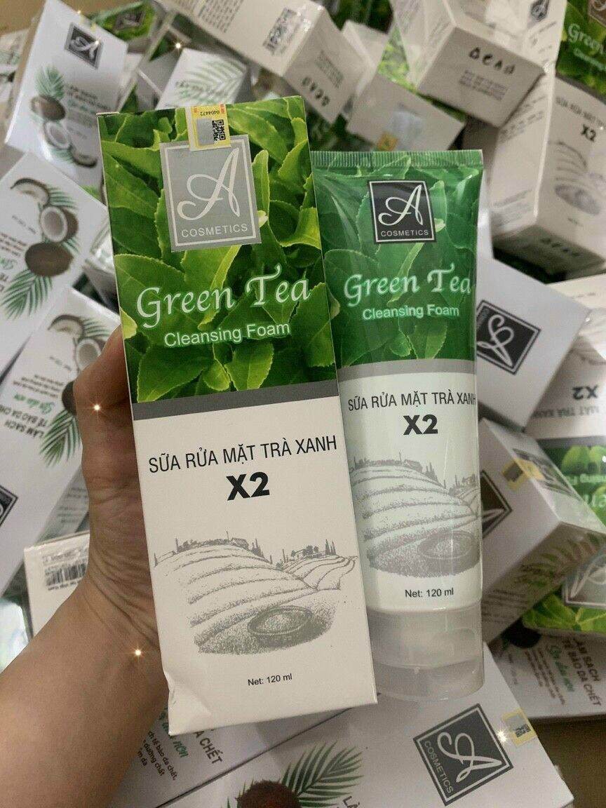 Sữa rửa mặt trà xanh X2