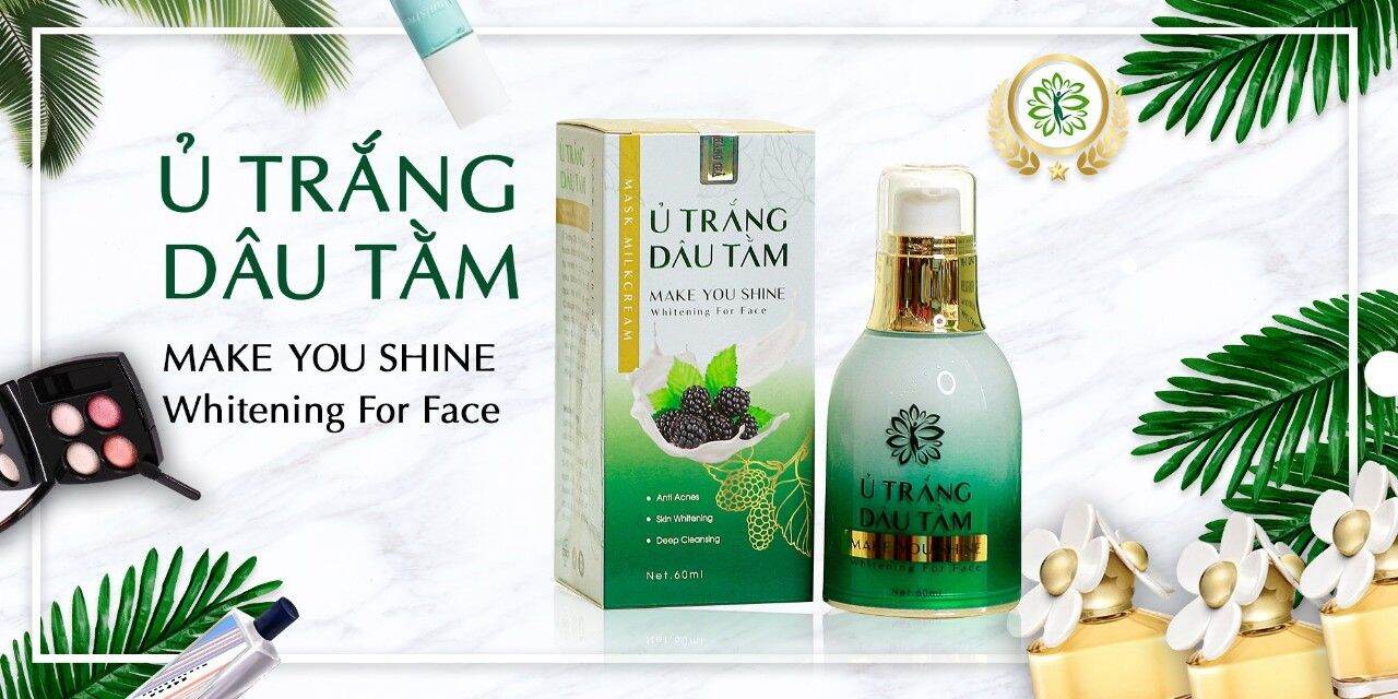 Ủ Trắng dâu tằm Lan Chi - collagen thủy phân giúp da đàn hồi và tái tạo, không gây kích ứng da, phục hồi làn da mụn, mờ nám, tàn nhang, đồi mồi