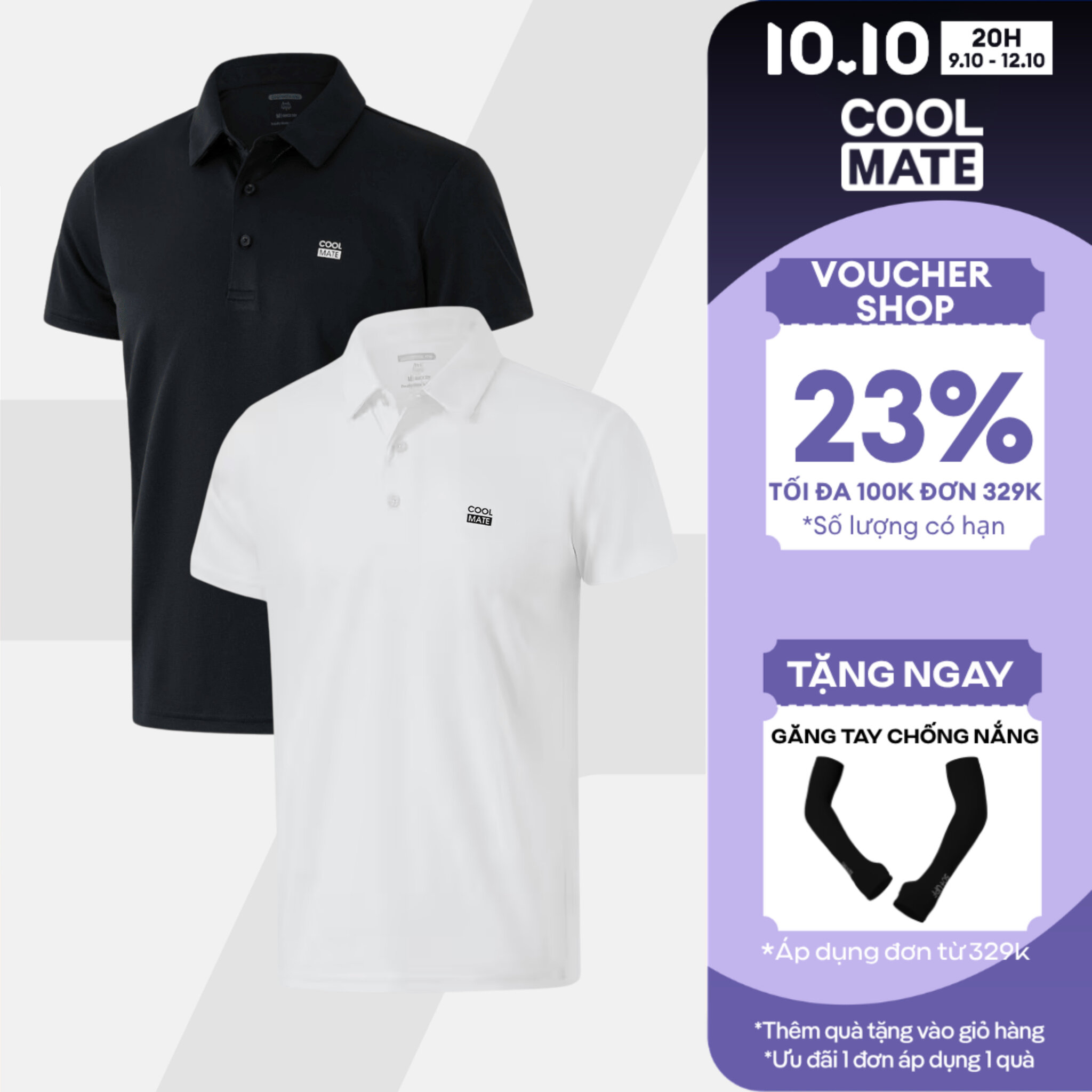 [TẶNG QUÀ ĐƠN TỪ 329K]Combo 2 Áo Polo thể thao nam ProMax-S1 thoáng khí, thấm hút, nhanh khô Logo Coolmate