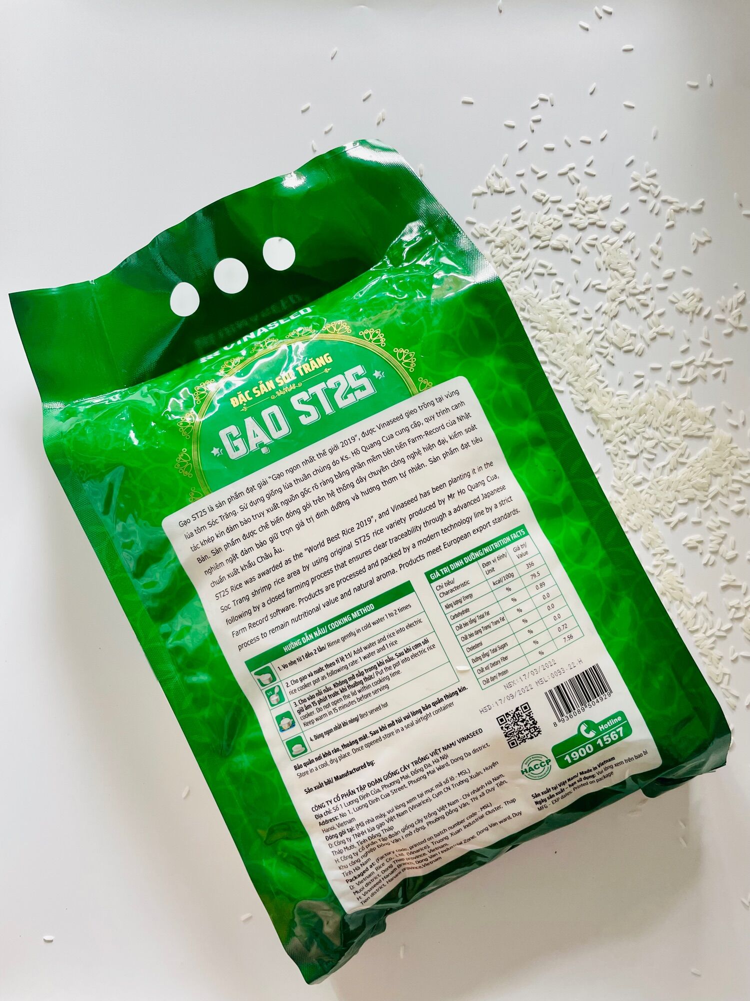 Gạo ST25 Thương Hiệu VINASEED
