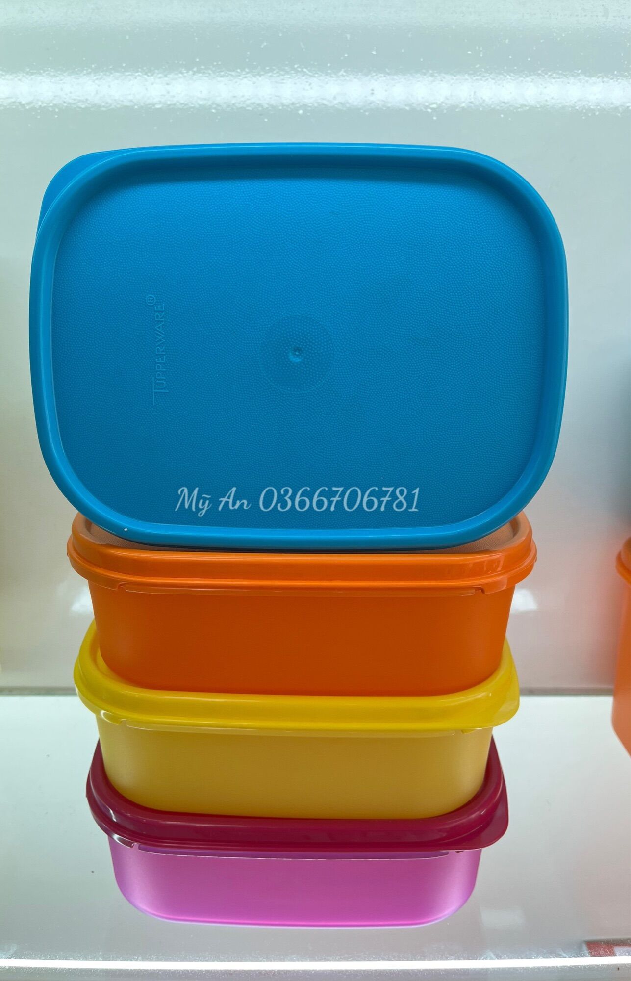 Set 4 hộp trữ mát và trữ khô Colorful 850ml