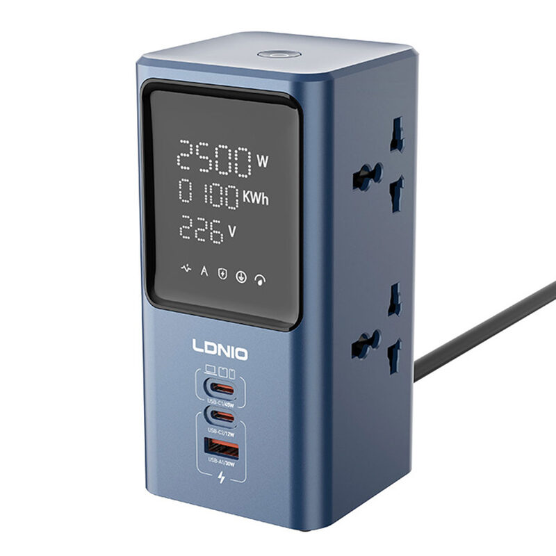 Ổ cắm điện usb  để bàn dạng đứng Tiêu Chuẩn Anh, Bảng Điện Tử Số, PD45 Sạc Nhanh