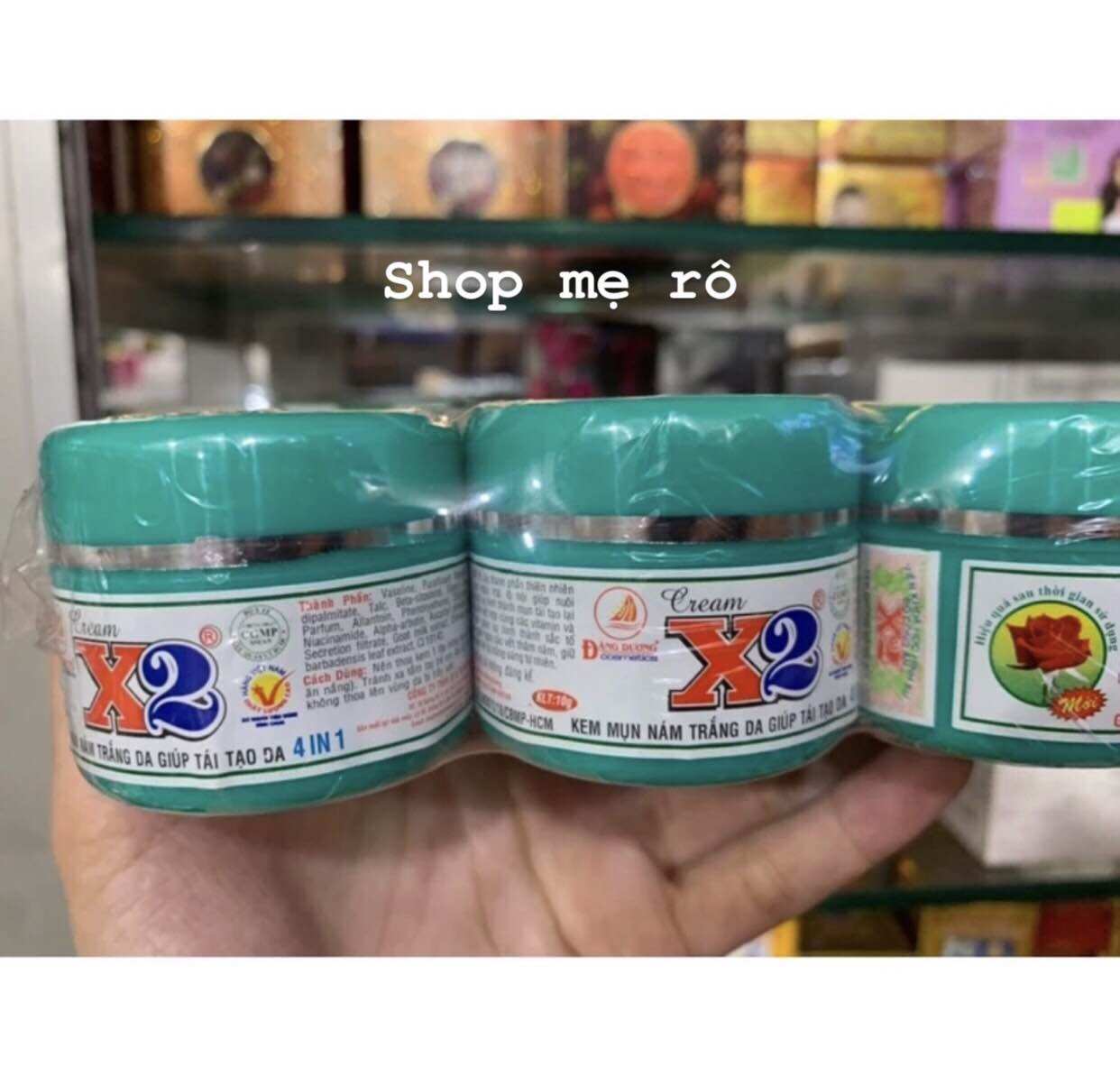 Lẻ 1 hủ kem x2 hủ trần mụn-nám-tái tạo-trắng da hủ 10gram chính hãng