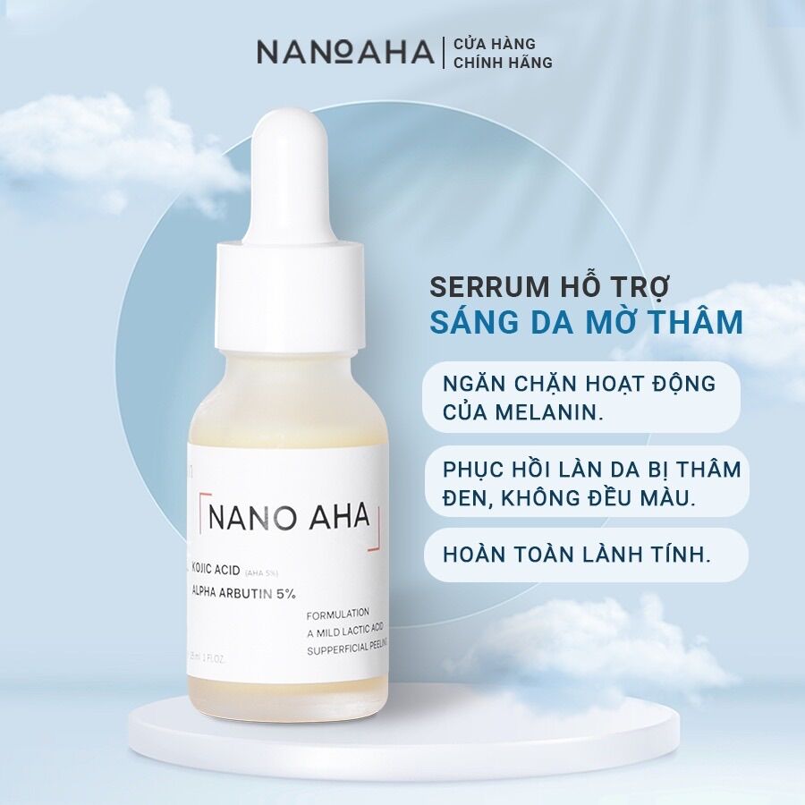 Serum nano aha khử thâm nano aha - 7 ngày hiệu quả