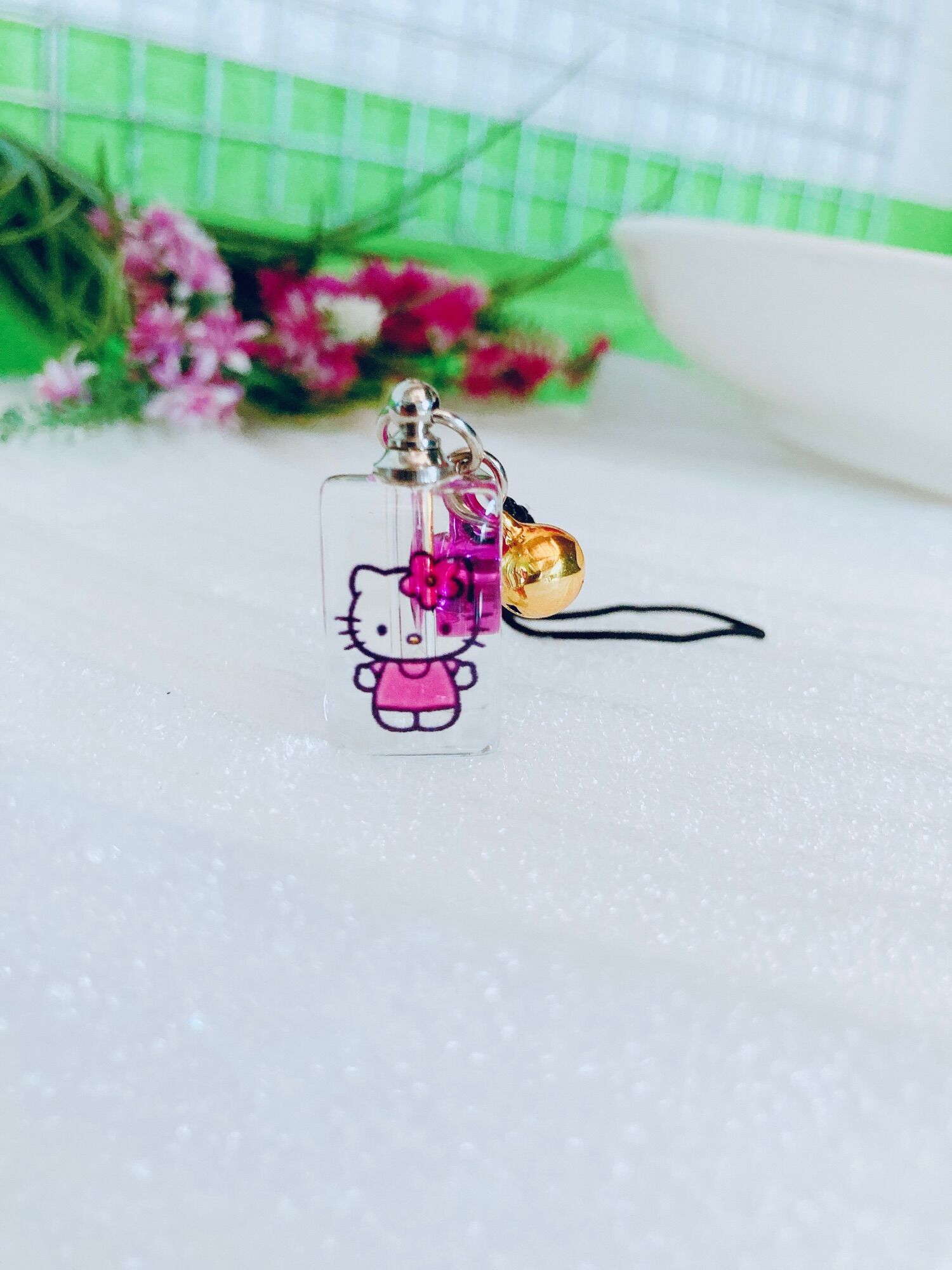 Móc khoá khắc tên hạt gạo kitty