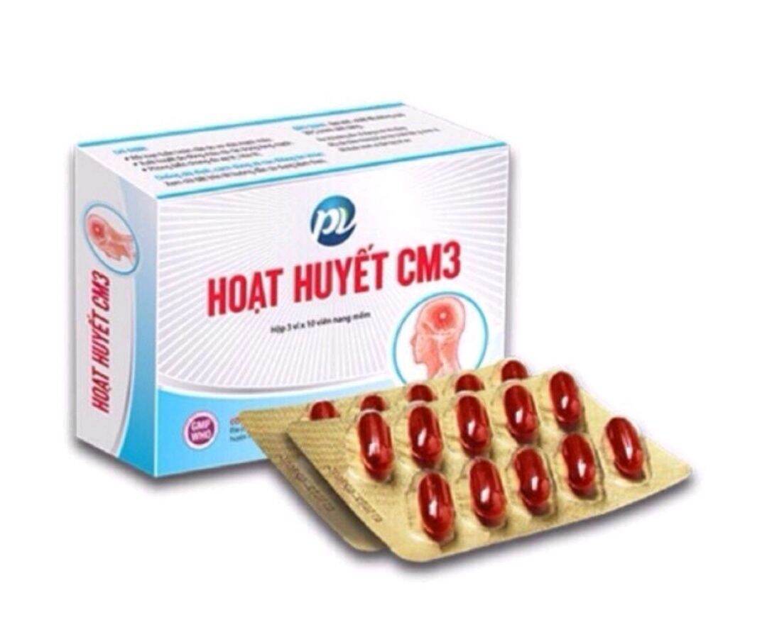 Hoạt Huyết Cm3 Hộp 3 Vỉ X 10 Viên Nang Mềm(Date :Tháng 09/2021)