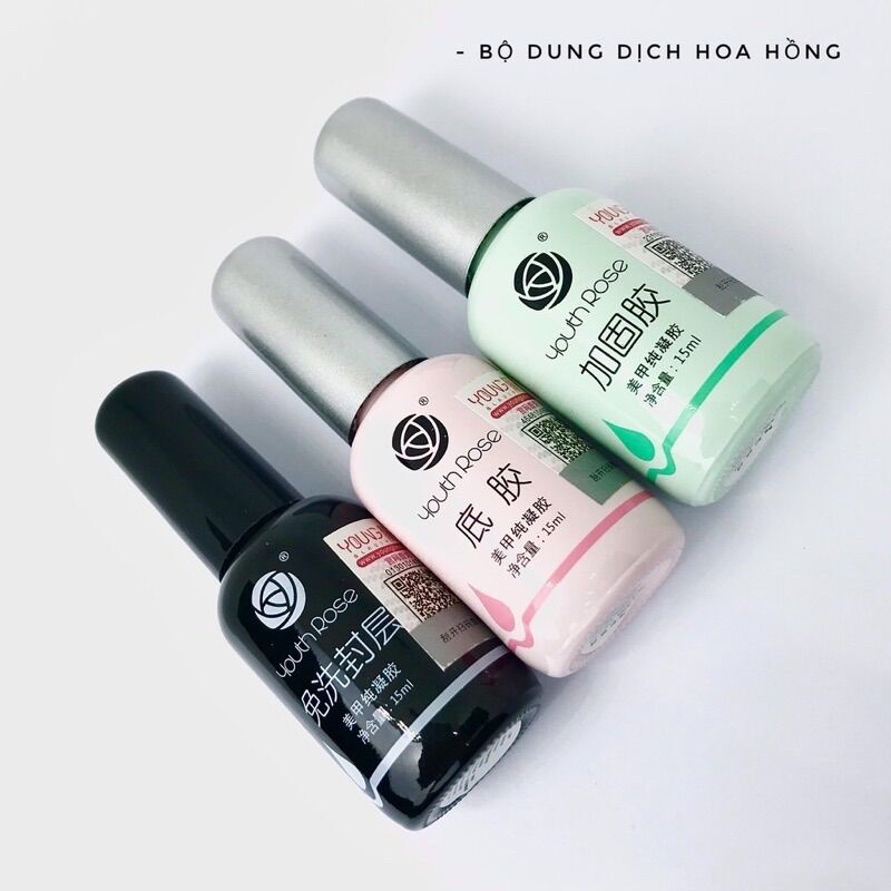 Base top cứng móng hoa hồng 15ml chính hãng