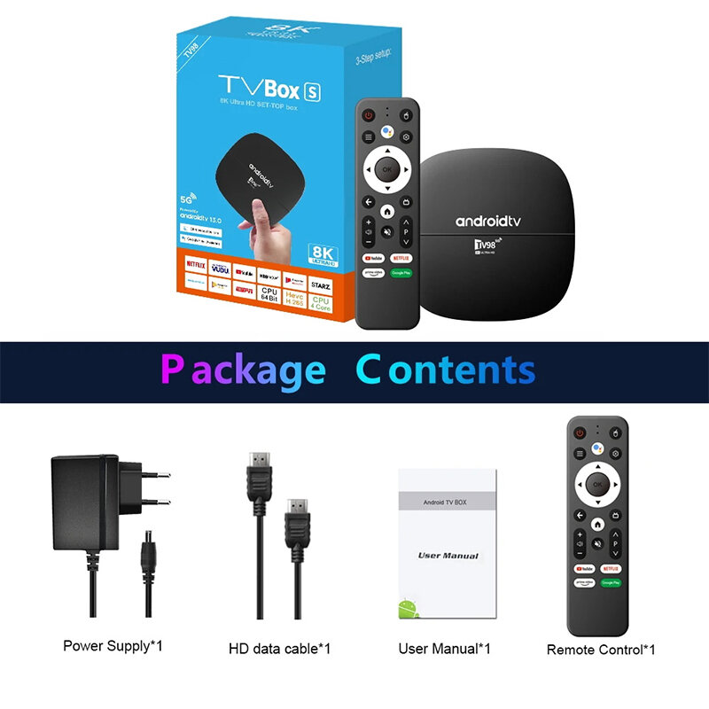 Android tv box  4GB+64GB Tiếng Việt Wifi 5G Android 13  chạy hệ điều hành android tv 13.0 kết nối wi