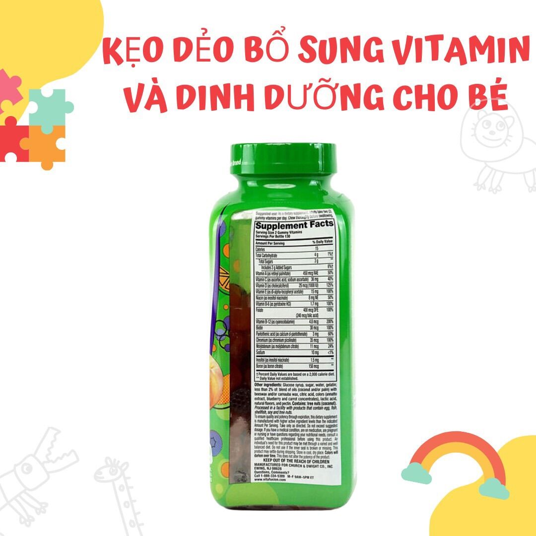 Kẹo dẻo VITAFUSION MULTIVITES bổ sung Vitamin (260 viên)