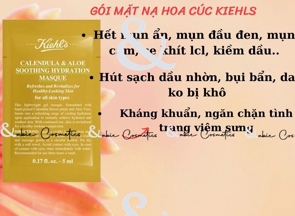 [Sample] Mẫu thử mặt nạ Kiehl’s đất sét - nghệ - cúc - gừng
