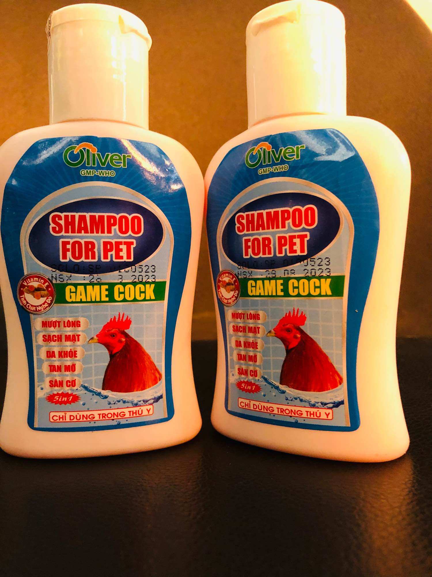 Xà bông tắm gà, Shampoo for pet 100ml oliver.