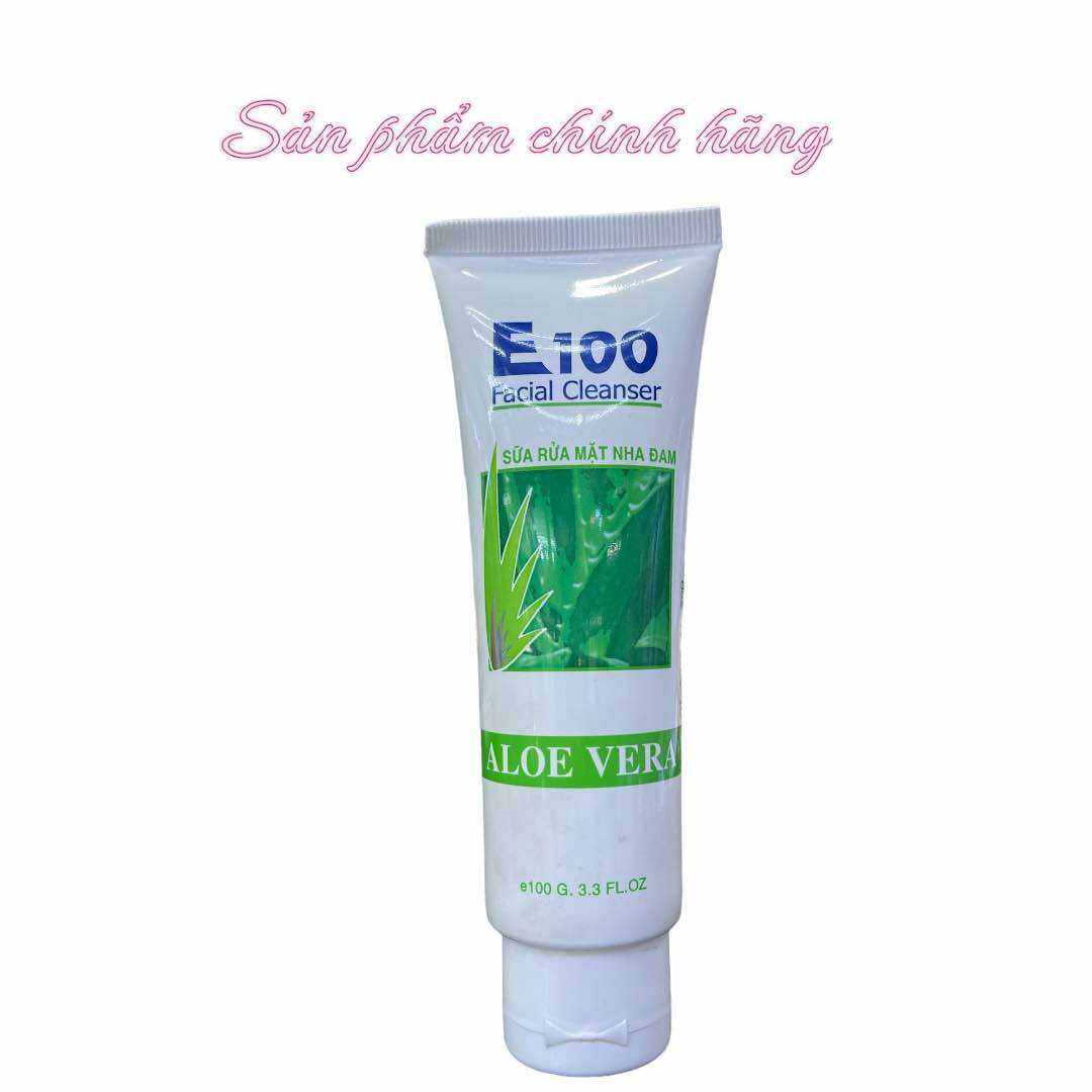 sữa rửa mặt E100 nha đam 100g