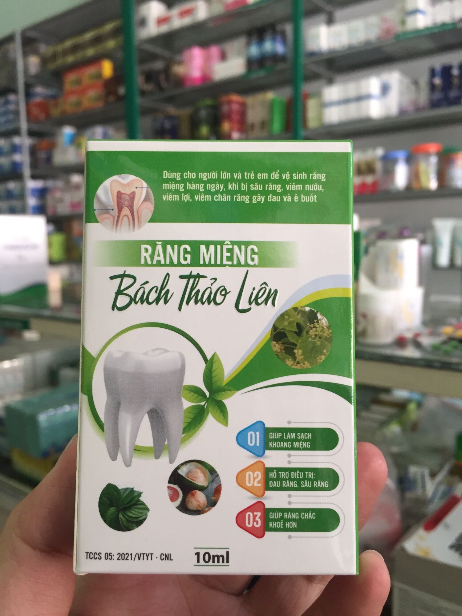Chấm sâu răng Bách Thảo Liên