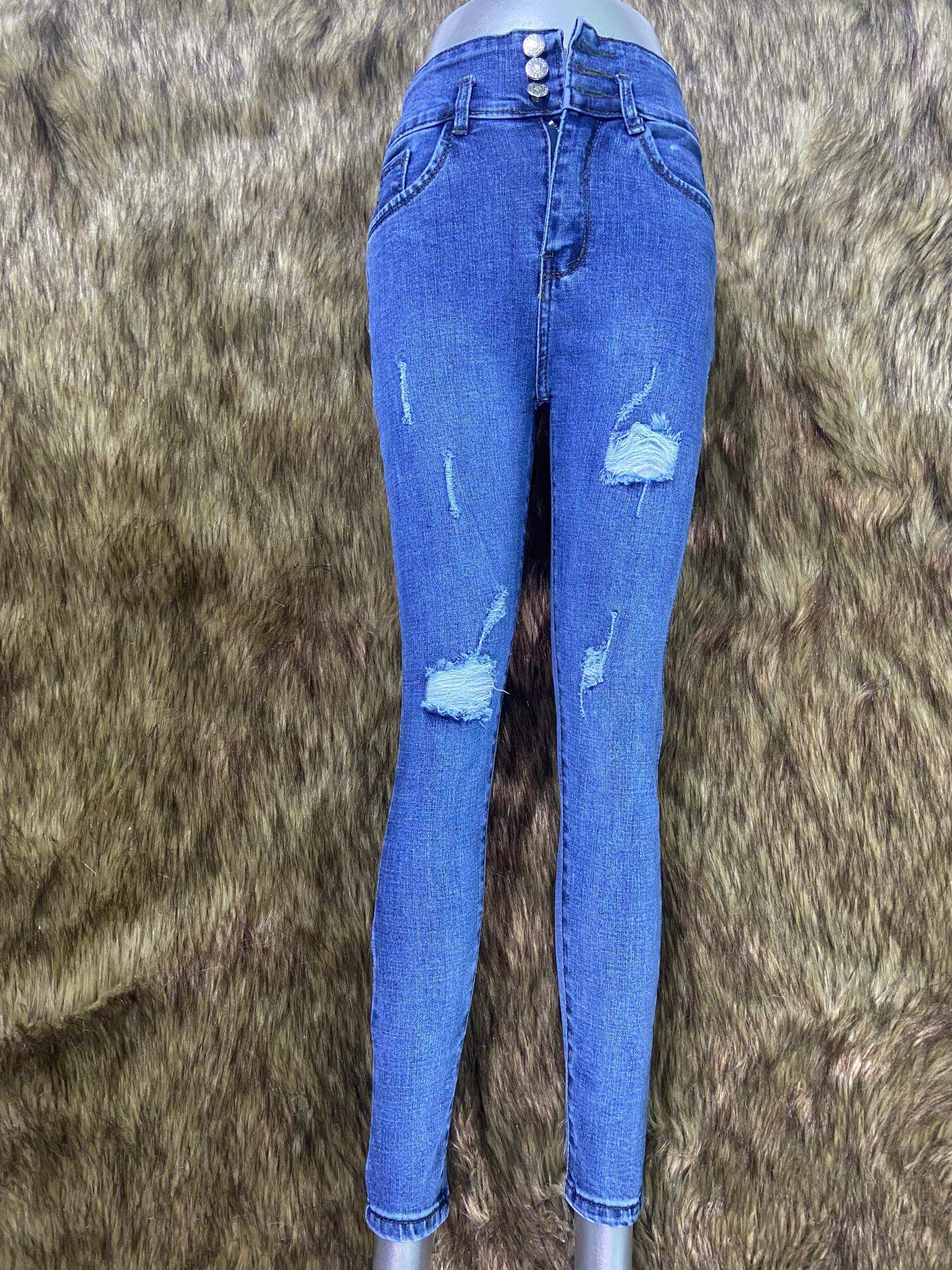 Quần Jean Nữ Lưng Cao (3 nút)