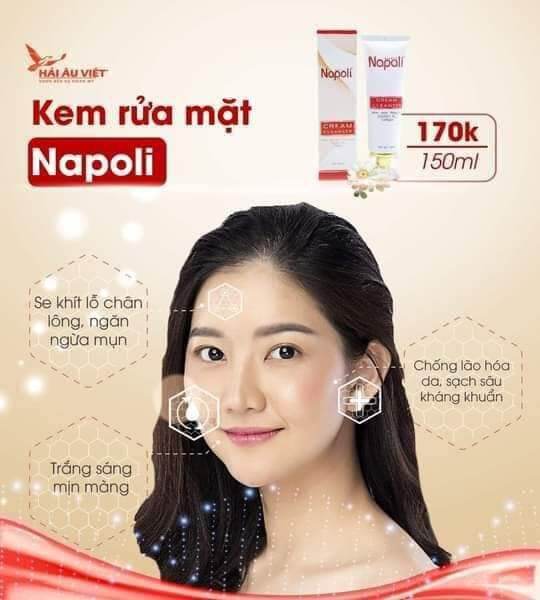 kem rửa mặt Napoli chiếc suất từ dâu tây 🍓 sữa tươi 🥛🥛 và các loại vi-ta-min 💊💊