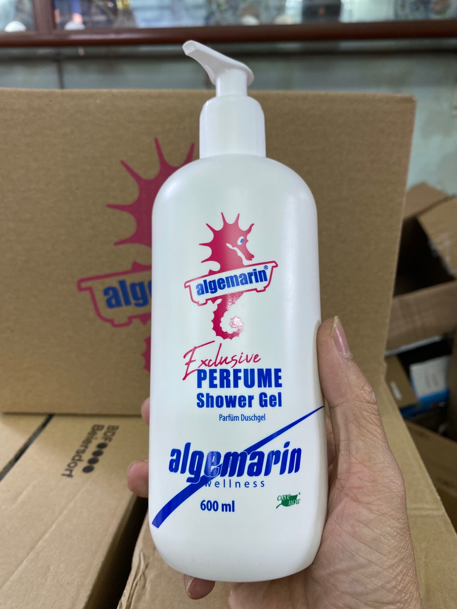 SỮA TẮM CÁ NGỰA ALGEMARIN CHAI VÒI + LỚN 600ML 🇩🇪