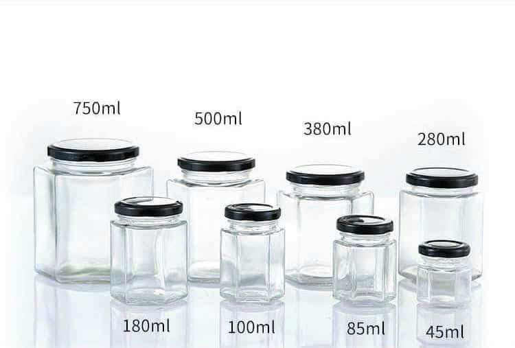 Hũ thuỷ tinh lục giác 50Ml