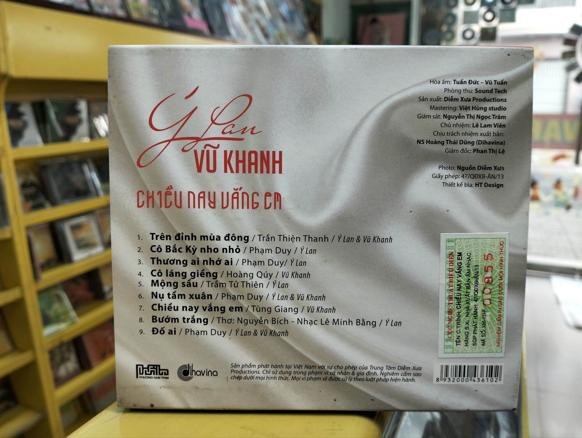 Đĩa CD - Ý Lan & Vũ Khanh - Chiều nay vắng em