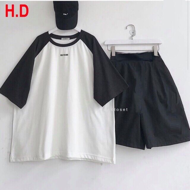 SÉT Áo JAPLANG YES TO+QUẦN ĐÙI CHUN