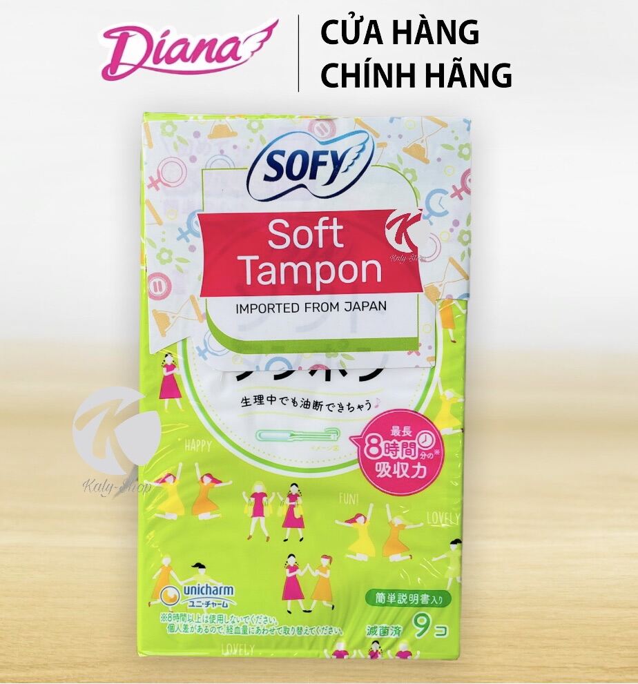 Băng vệ sinh Sofy Soft Tampon Super gói 9 ống Hàng nhập khẩu