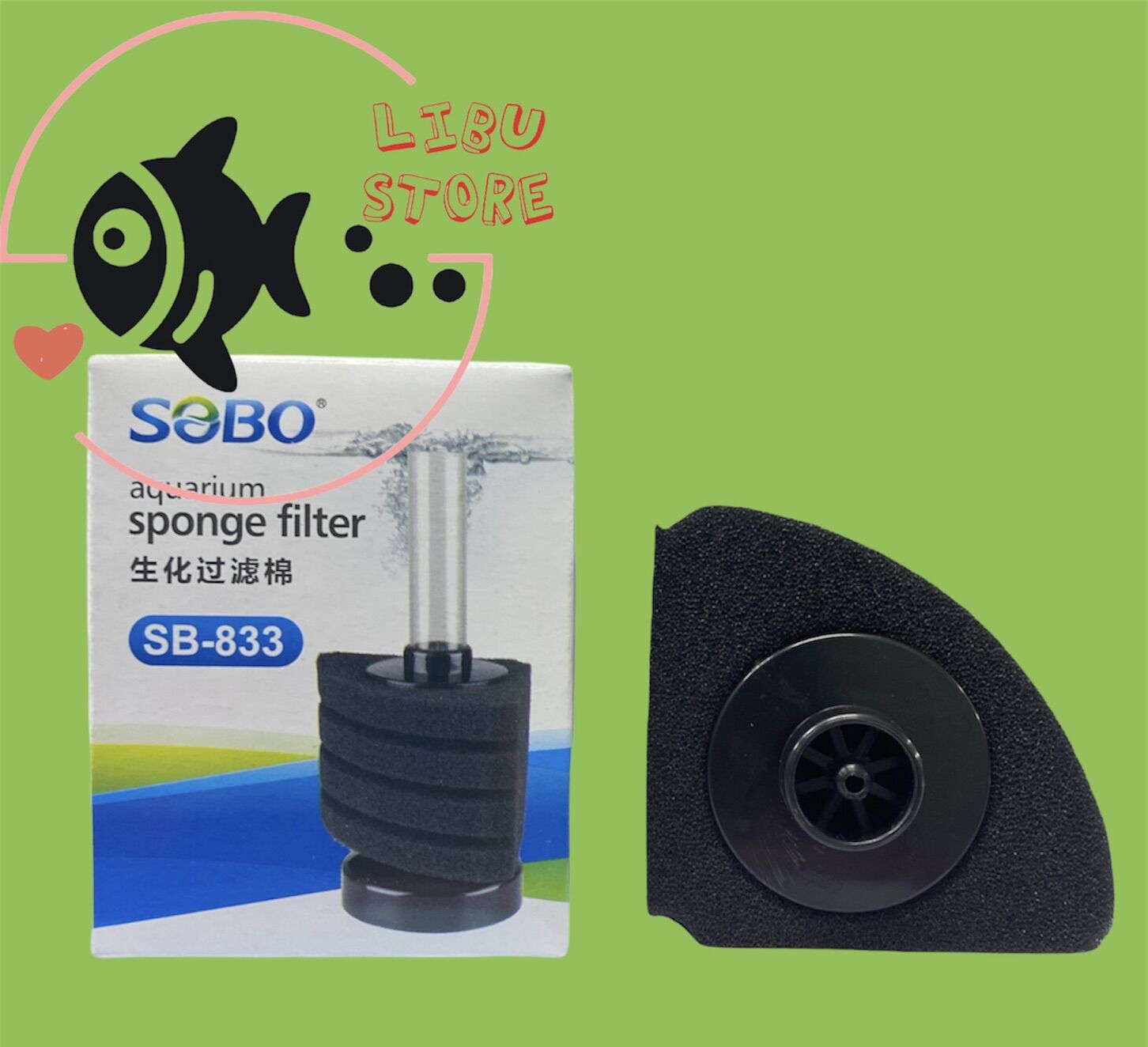 Lọc Vi Sinh Mini Để Góc Hồ Cá SOBO (SB-833)