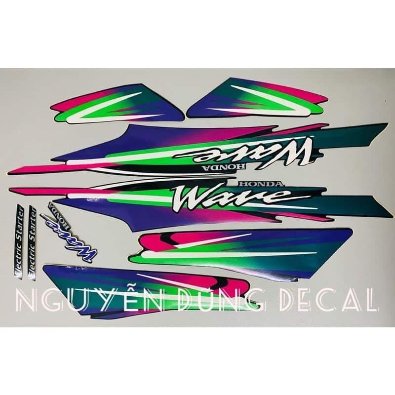 Tem wave thái 100 màu đen đời 1998