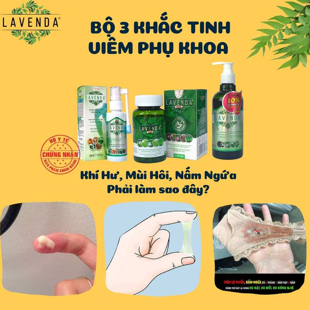 Combo 3 sp phụ khoa Lavenda