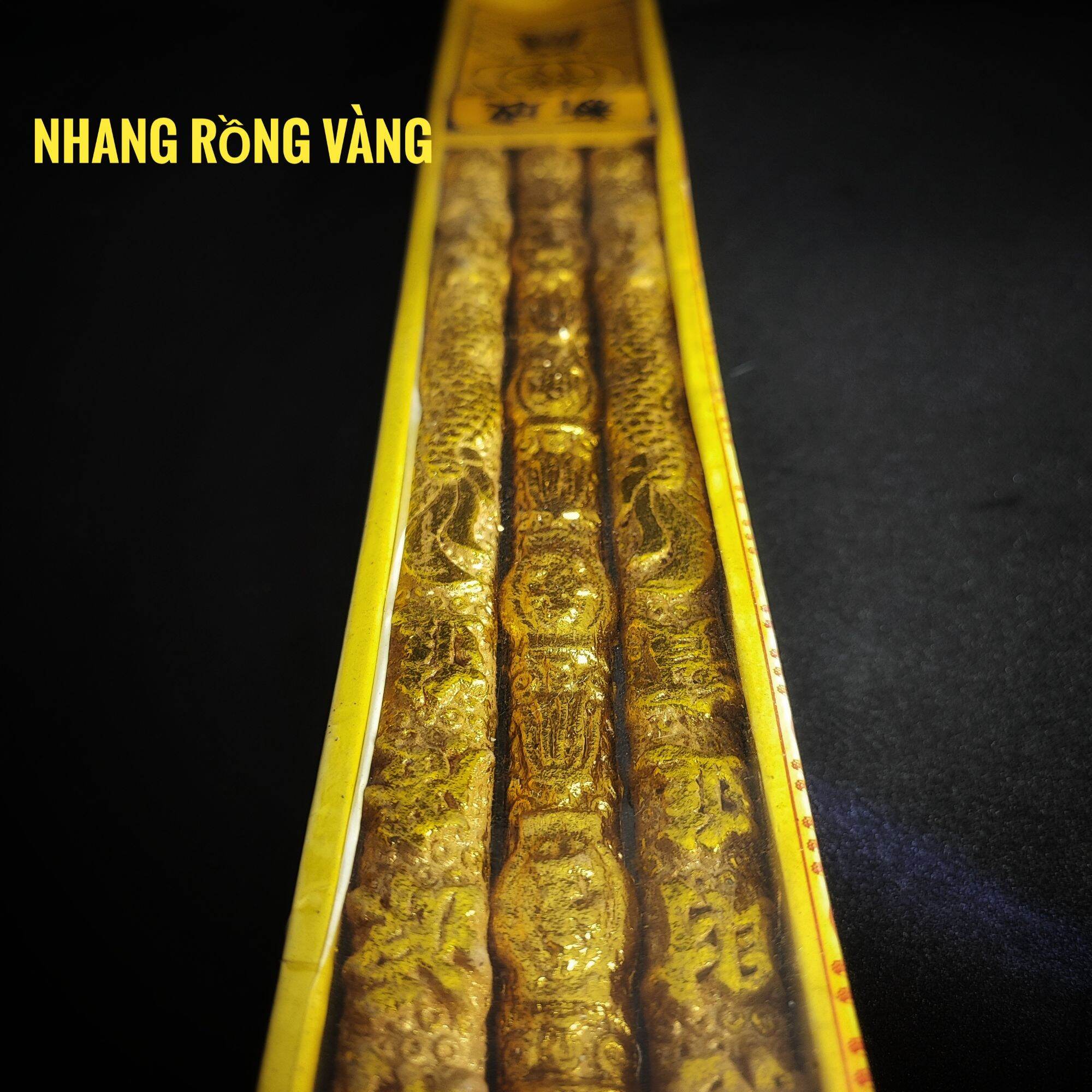 Nhang rồng 3 cây màu vàng 4 Tấc ( 40cm )