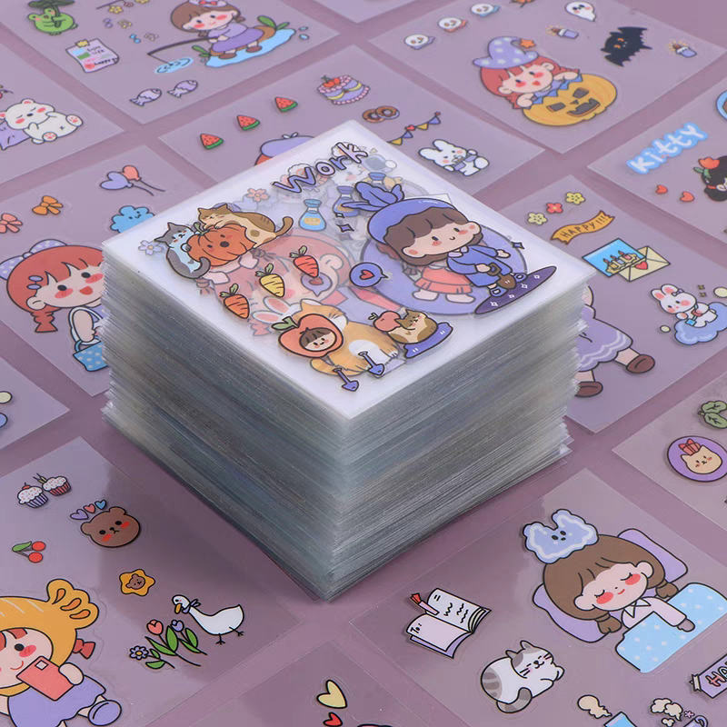 Set 10 Sticker Dán Cute Nhiều Mẫu
