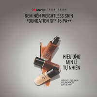 Bobbi Brown Weightless Skin Foundation SPF 15 PA++ | Kem nền lâu trôi 24H mịn lì kiềm dầu dưỡng ẩm