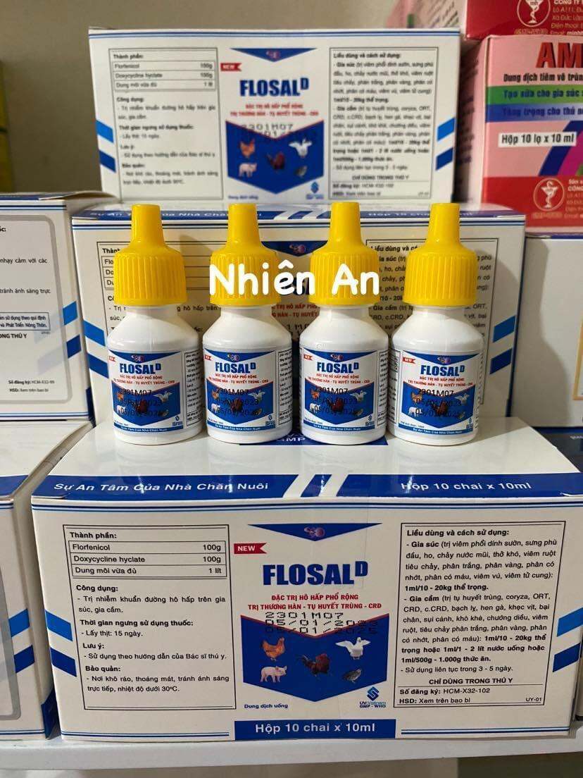 Flosal D khò khè gà đá