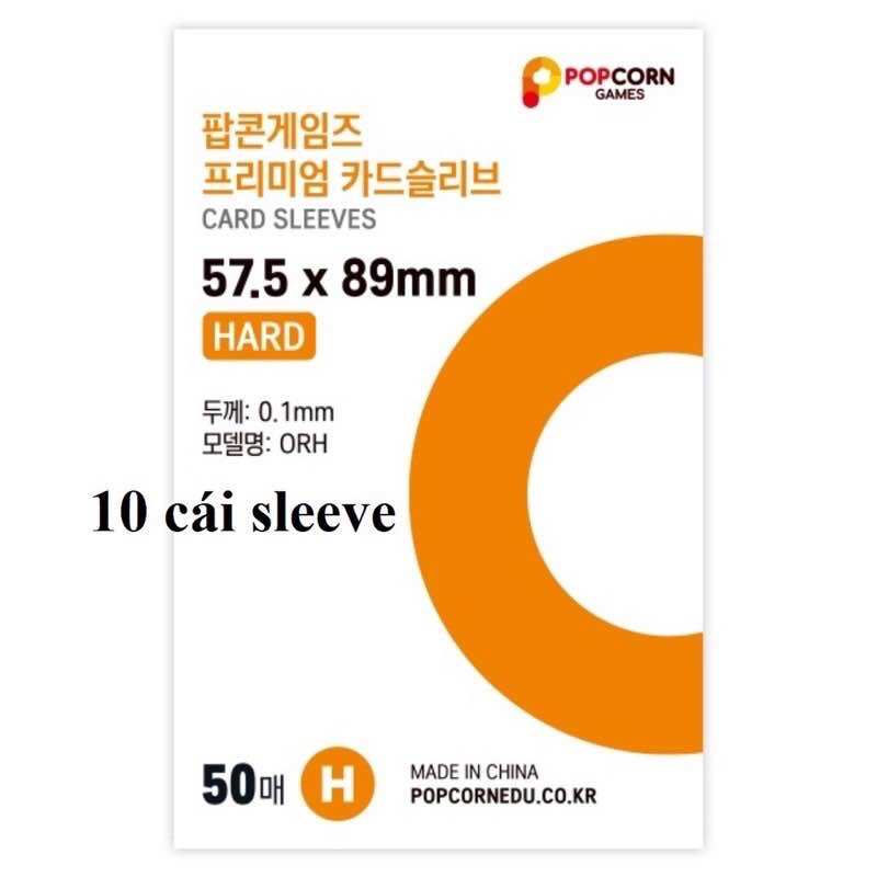 [Tách lẻ 10c] Popcorn sleeve bọc card thẻ bài SHOPMEO48