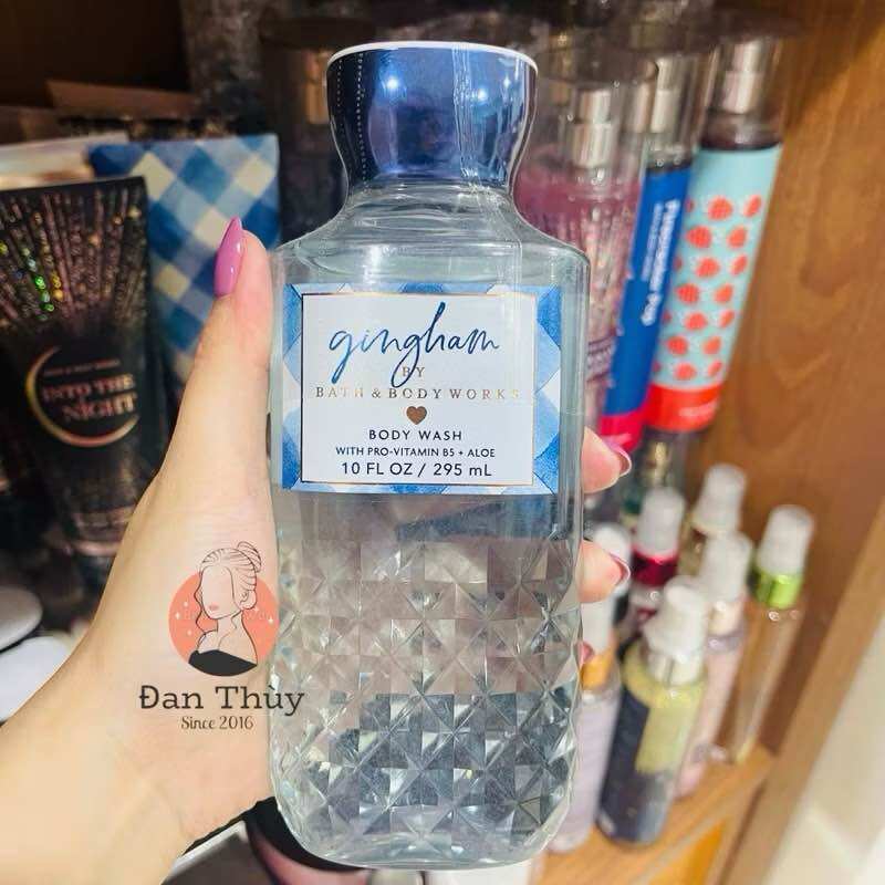 GINGHAM Xịt Thơm Tắm Dưỡng BATH & BODY WORKS 236ml (hàng Mỹ)