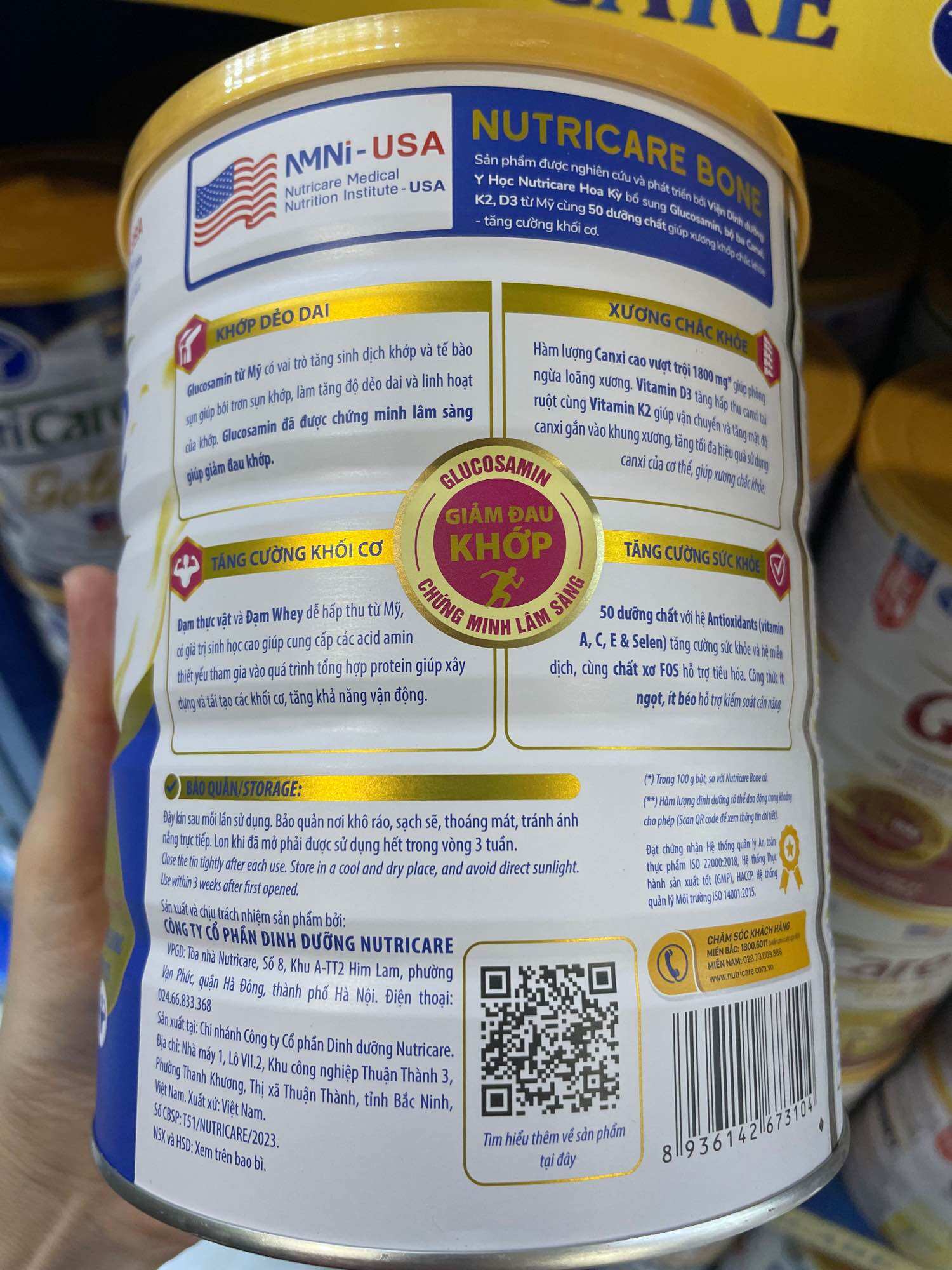 [Date 2025] Sữa bột Nutricare Bone Phòng ngừa Loãng Xương (900g)