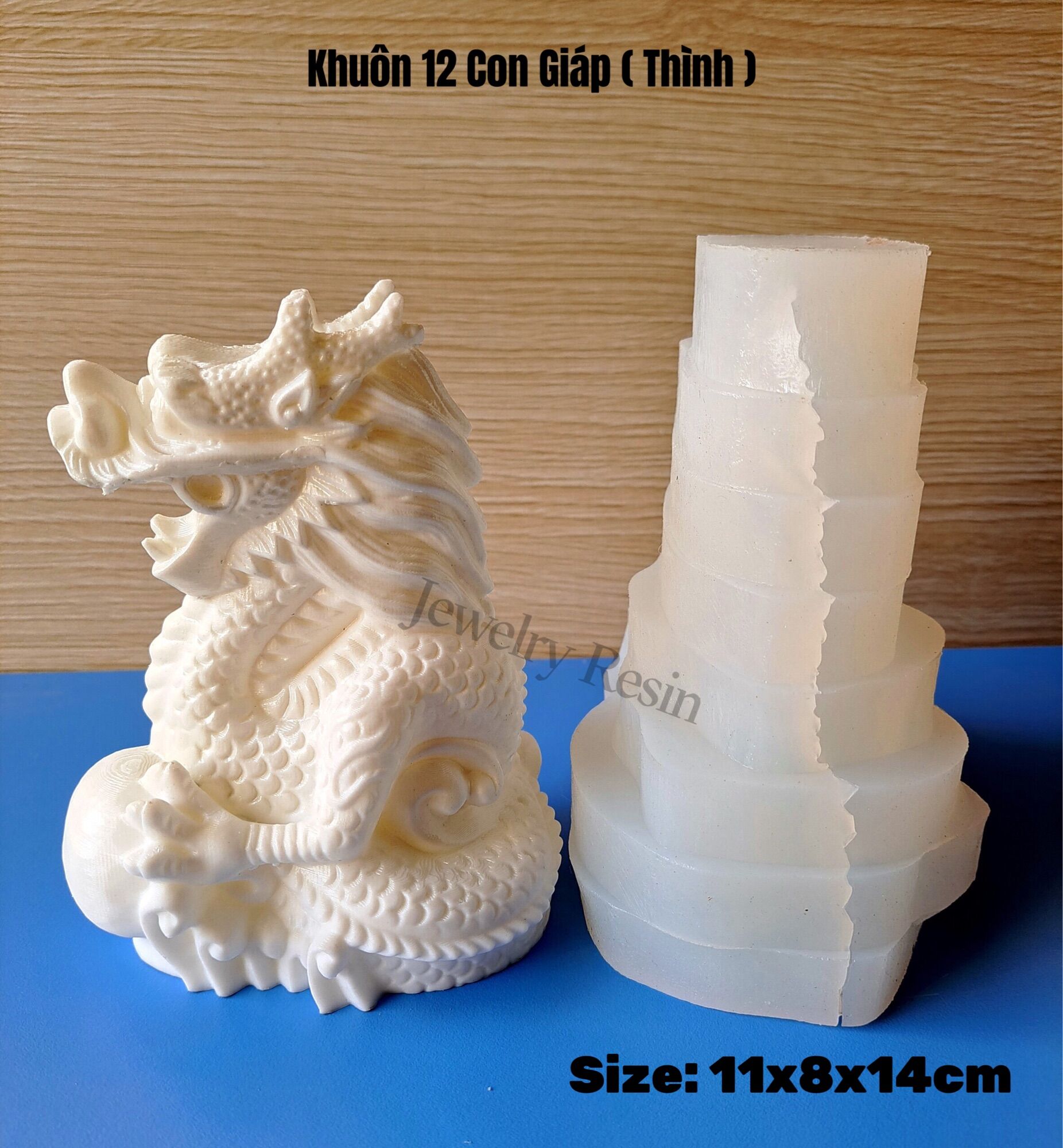 Khuôn 12 con giáp, khuôn silicone, 12 con giáp, khuôn epoxy resin