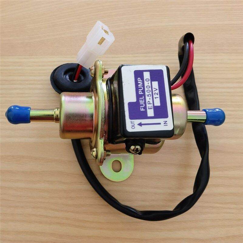 Bơm phụ nhiên liệu EP-500 12VDC cho máy chạy xăng chạy dầu, bơm dầu 12v máy gặt,bơm dầu máy cày,bơm dầu phụ máy yanmar,bơm dầu máy kubota,bơm phụ xăng dầu 12v chất lượng cao