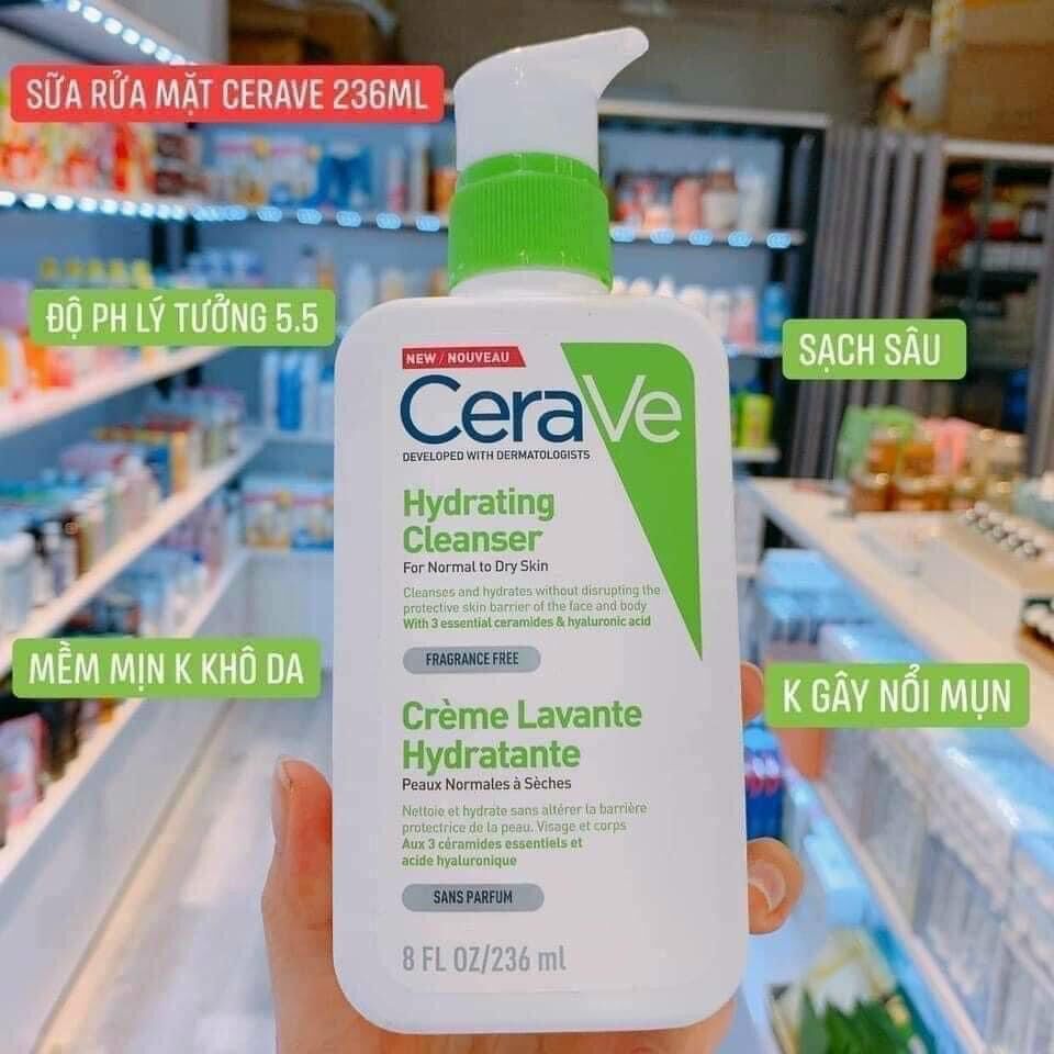 Sữa rửa mặt Cẻave cực kì an toàn và dịu nhẹ