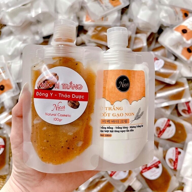 Set ủ trắng da toàn thân cốt sữa gạo non