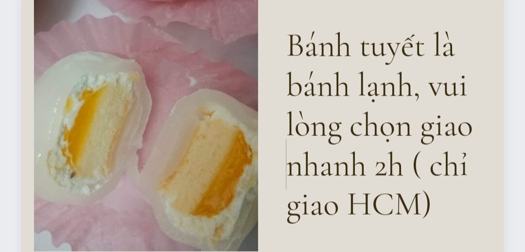 [HCM - chỉ ship kênh giao 2H]  Bánh Tuyết Thiên Sứ vị Môn(chỉ giao HCM)