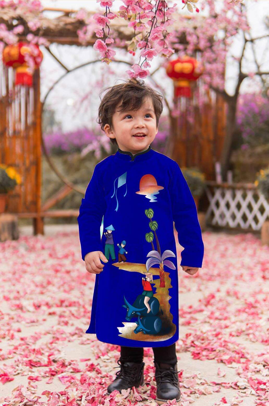 áo dài bé trai