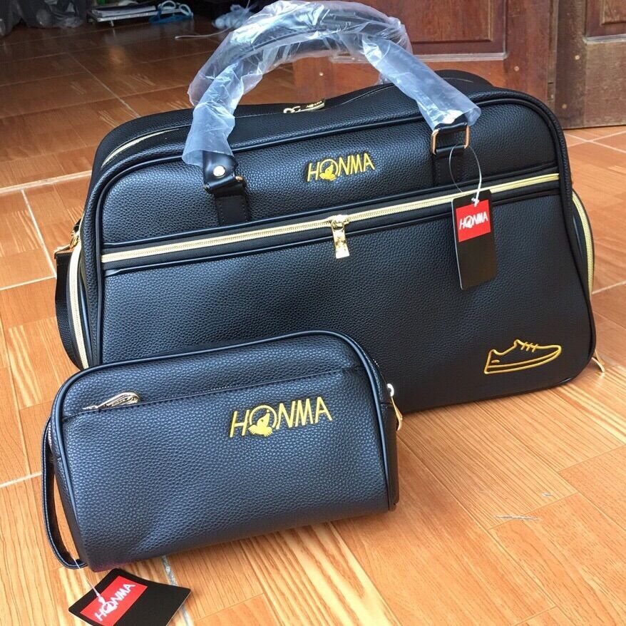 Full set túi golf honma - túi xách và túi cầm tay golf da sần honma 2021