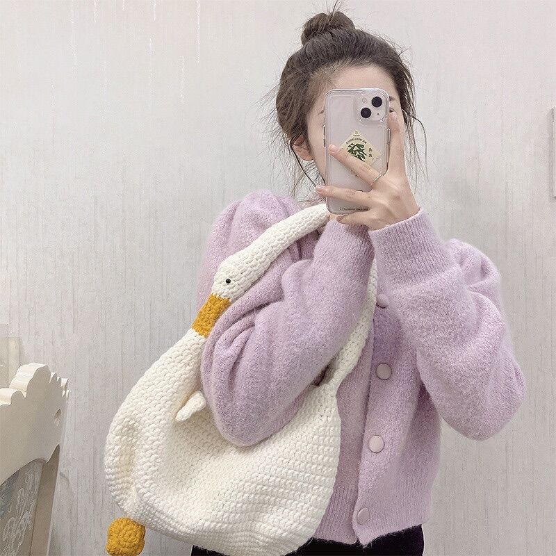 Túi len con vịt siêu đáng yêu
