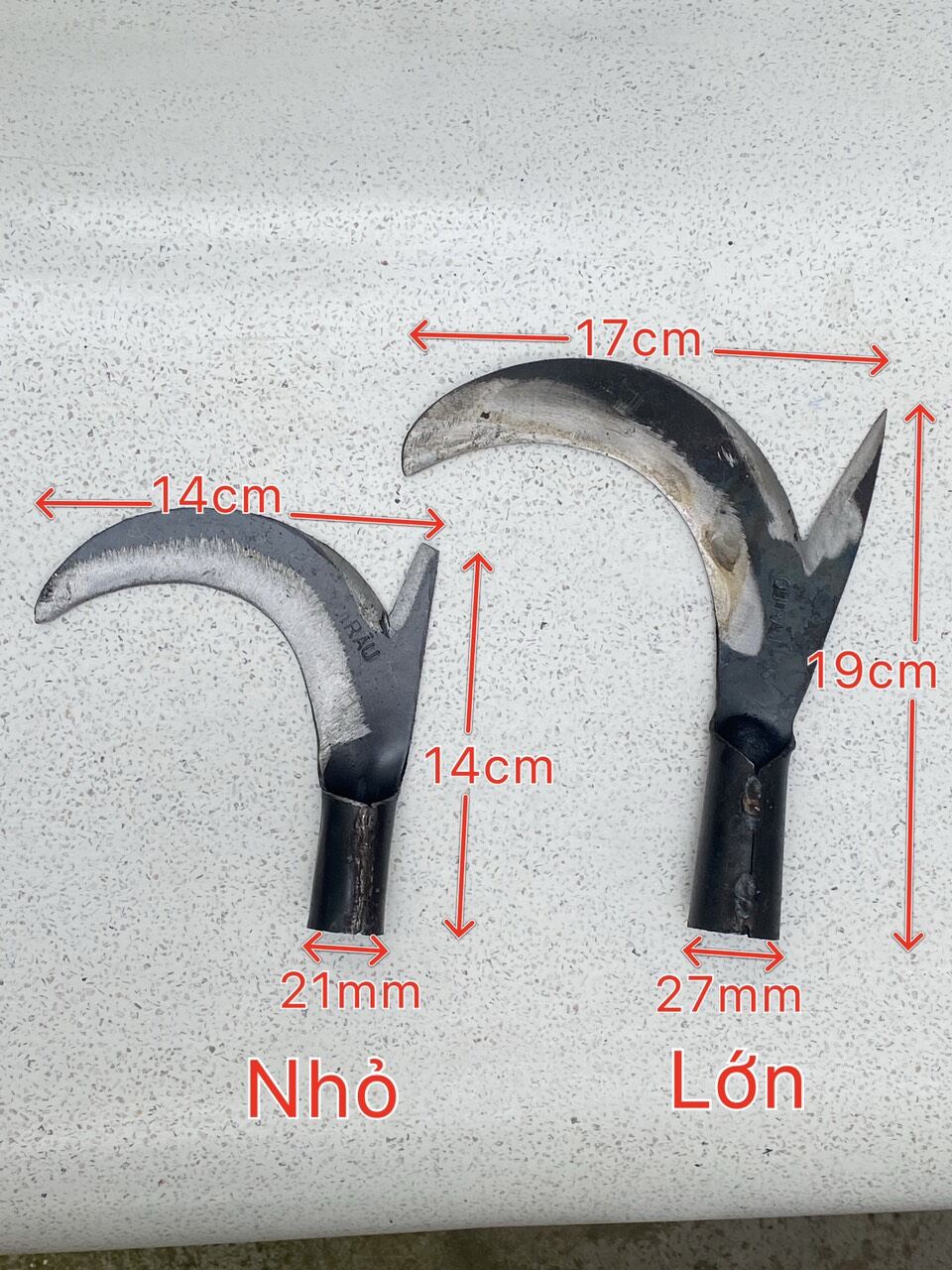 Lưỡi liềm hái dừa, cắt tỉa cành
