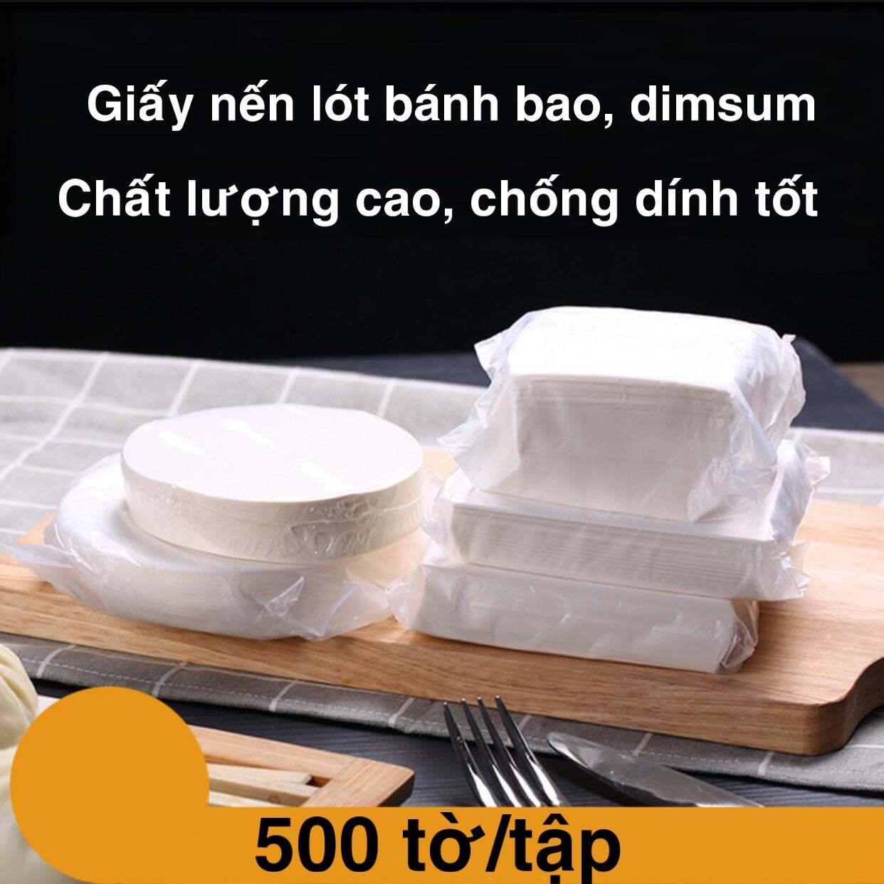 500 tờ giấy nến lót cao cấp hấp bánh bao, dimsum