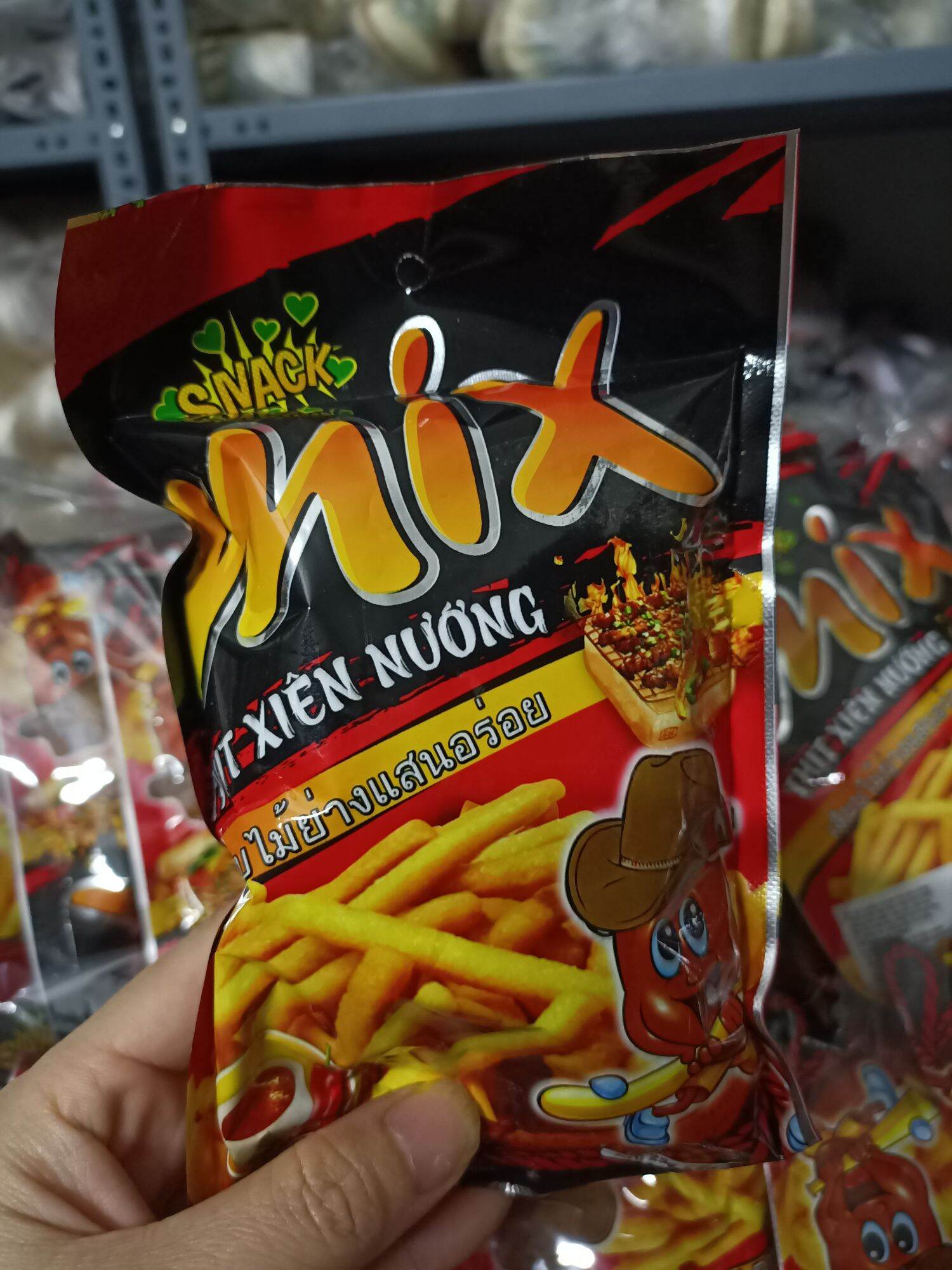 Bim Bim snack vị thịt xiên nướng Thơm ngon 25g ,Ăn vặt Yoyo ăn là mê