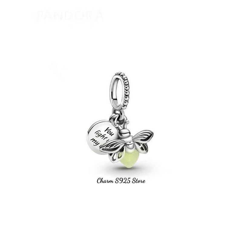 CHARM PAN ALE TREO ĐOM ĐÓM PHÁT SÁNG BẠC S925