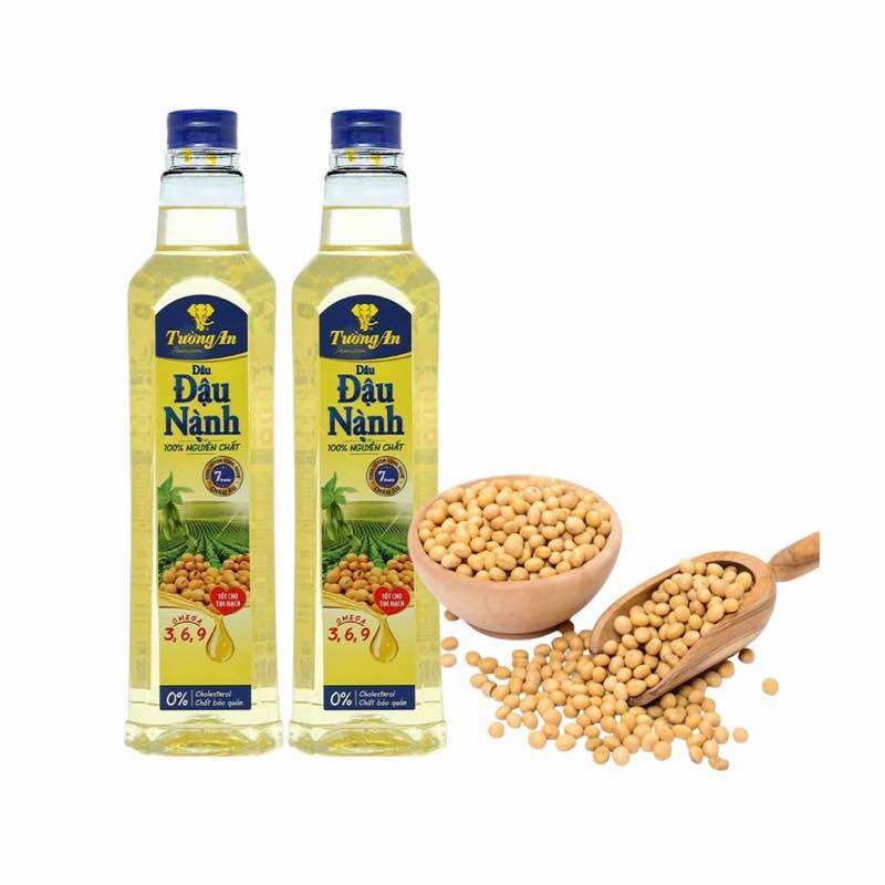 Chai 1L dầu đậu nành Tường An