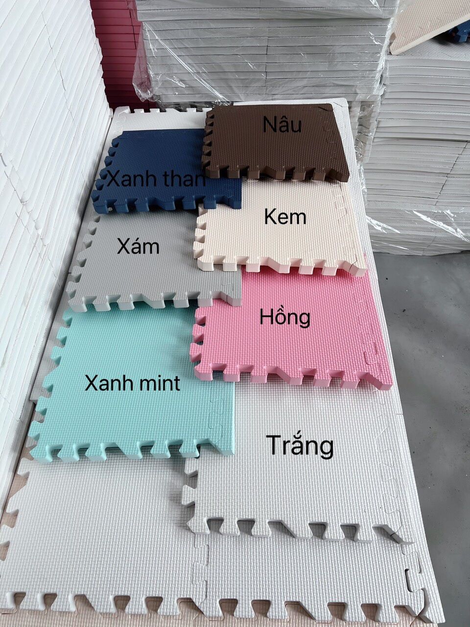 Combo 20 và 30 thảm xốp lót sàn size 30x30x2cm