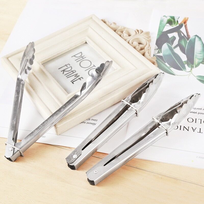 Kẹp inox gắp thức ăn gắp đá chipchipgiadung kẹp gắp chống rỉ sét gỉ sét đa năng kep gap inox da cong dung gap thuc an gia rẻ chipchipgiadung