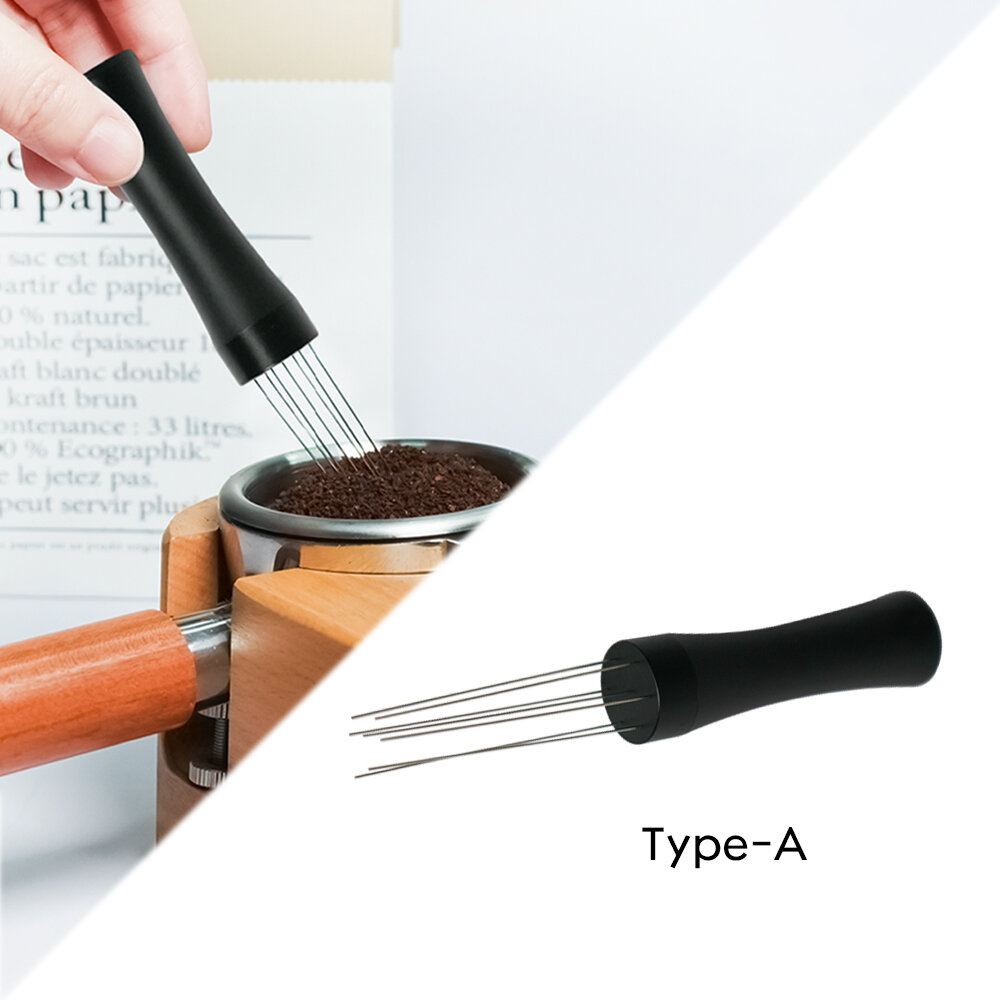 Cà phê wdt công cụ Espresso nhà phân phối thép không gỉ Espresso Stirrer với lưu trữ Hook Stick trên máy cà phê phụ kiện